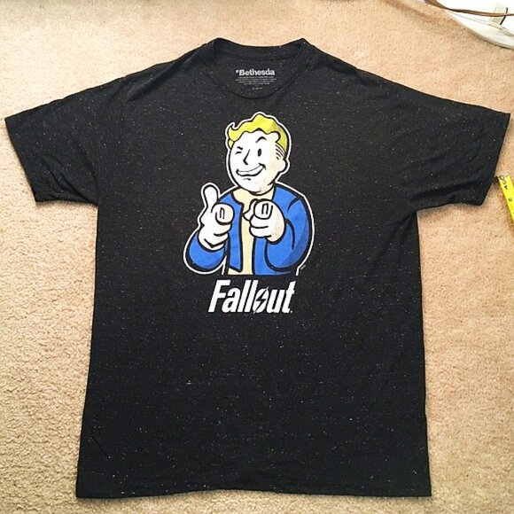 MEN’S BETHESDA FALLOUT SHIRT VIDEO GAME TOP MENS SIZE XL T-SHIRT GAMER GIFT - Picture 1 of 2
